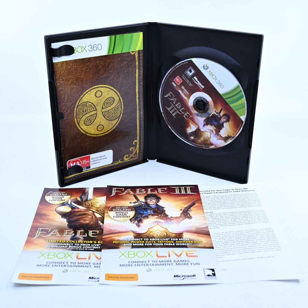 Fable III 3 - Limited Collector's Edition - Xbox 360 Game + Manual - PAL
