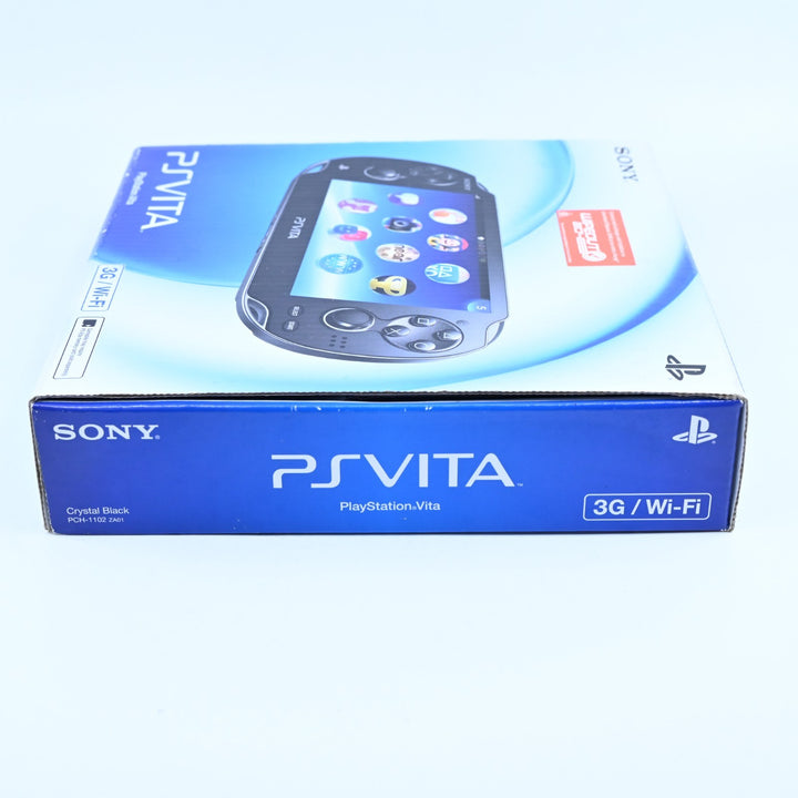 Crystal Black Sony PS Vita Boxed Console - PCH-1102 - PCH-1100 - FREE POST!