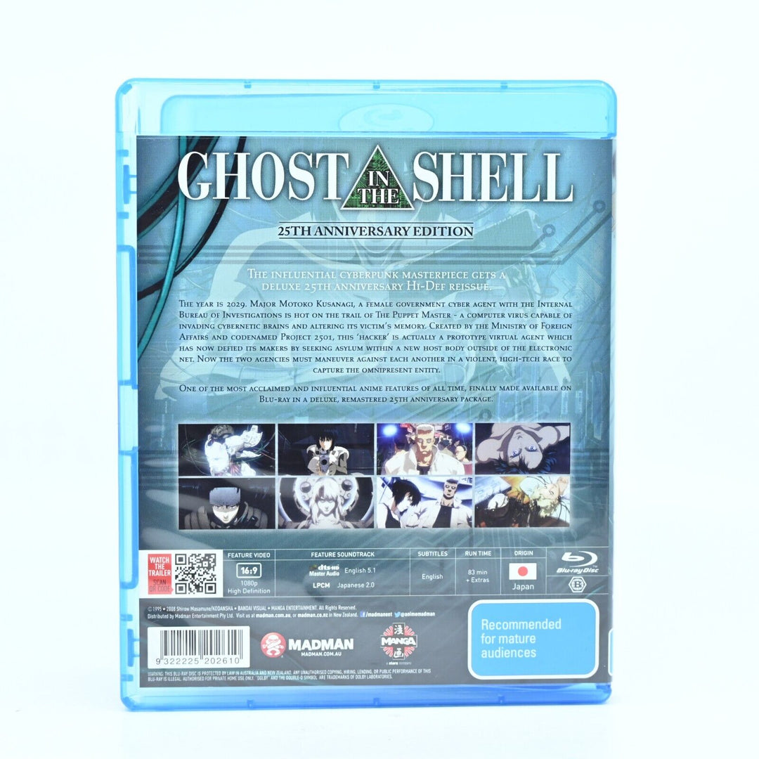 Ghost in the Shell 25th Anniversary Edition - AUS PAL - Anime Blu-ray - MINT DIS