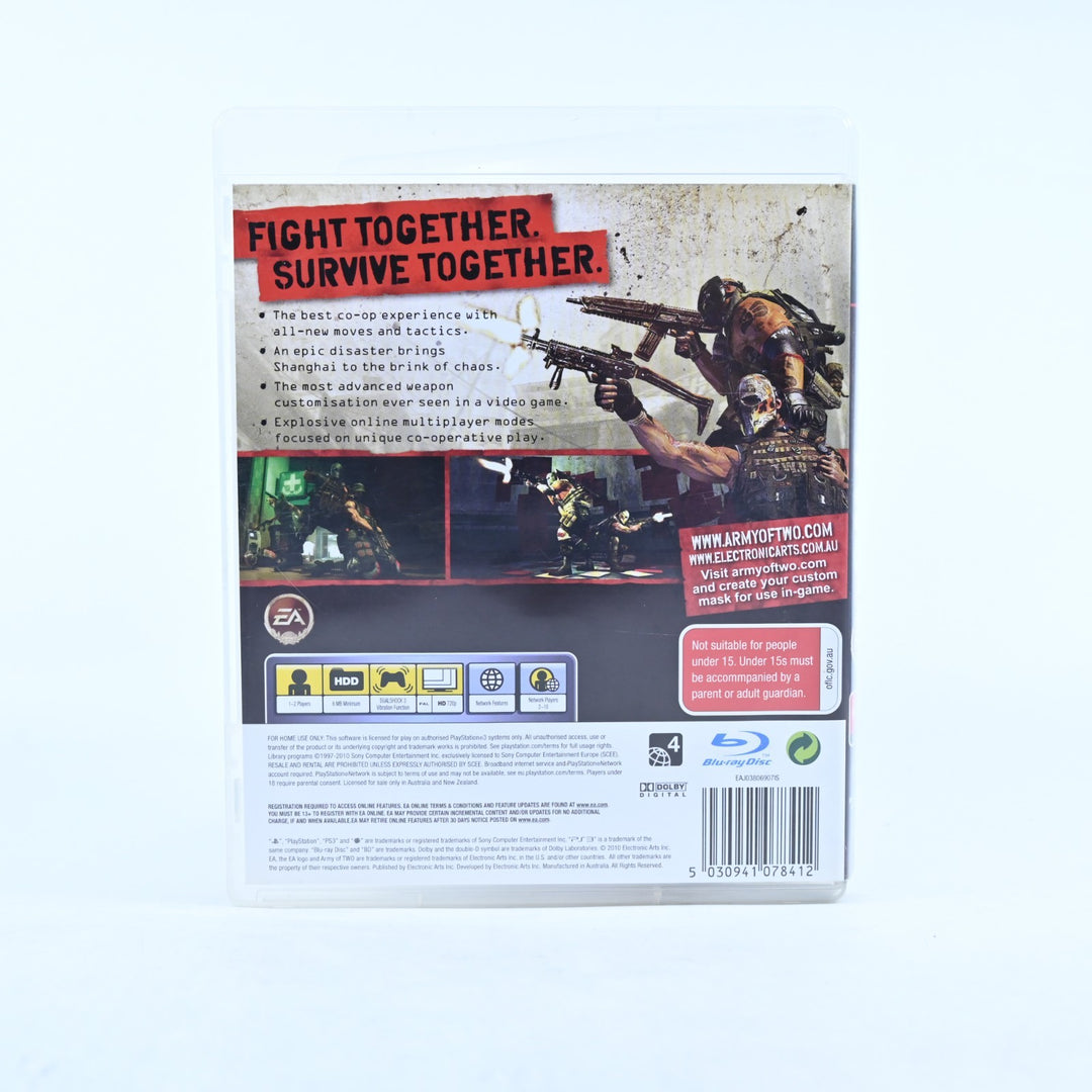 Army Of Two 40th Day - Sony Playstation 3 / PS3 Game + Manual - MINT DISC!