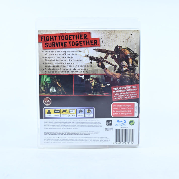 Army Of Two 40th Day - Sony Playstation 3 / PS3 Game + Manual - MINT DISC!