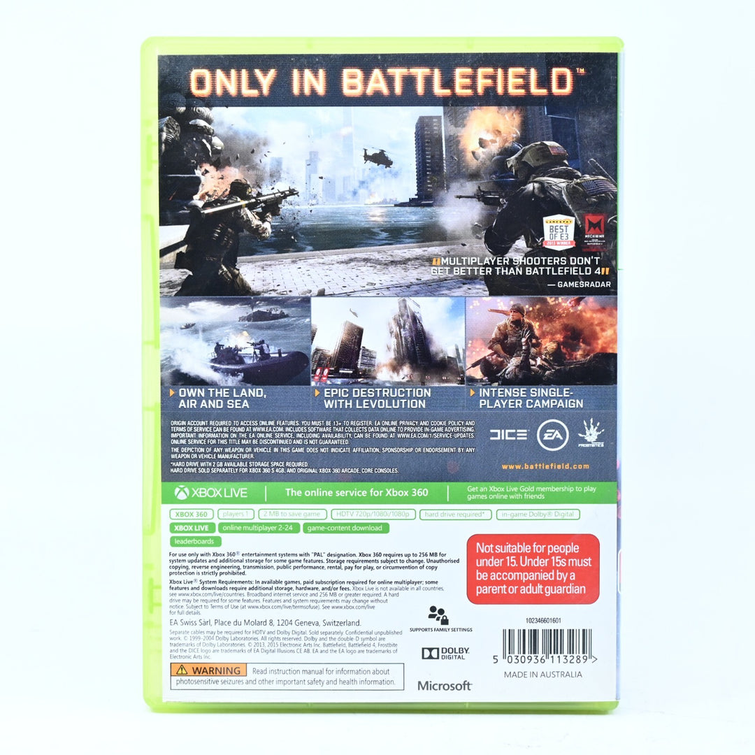 Battlefield 4 - Xbox 360 Game - PAL - FREE POST!