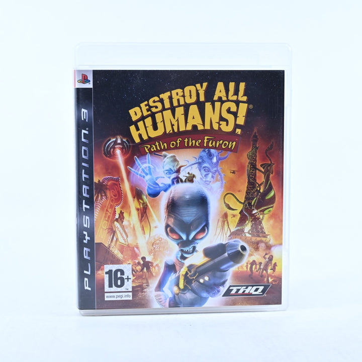 Destroy All Humans: Path of the Furon - Sony Playstation 3 / PS3 Game + Manual
