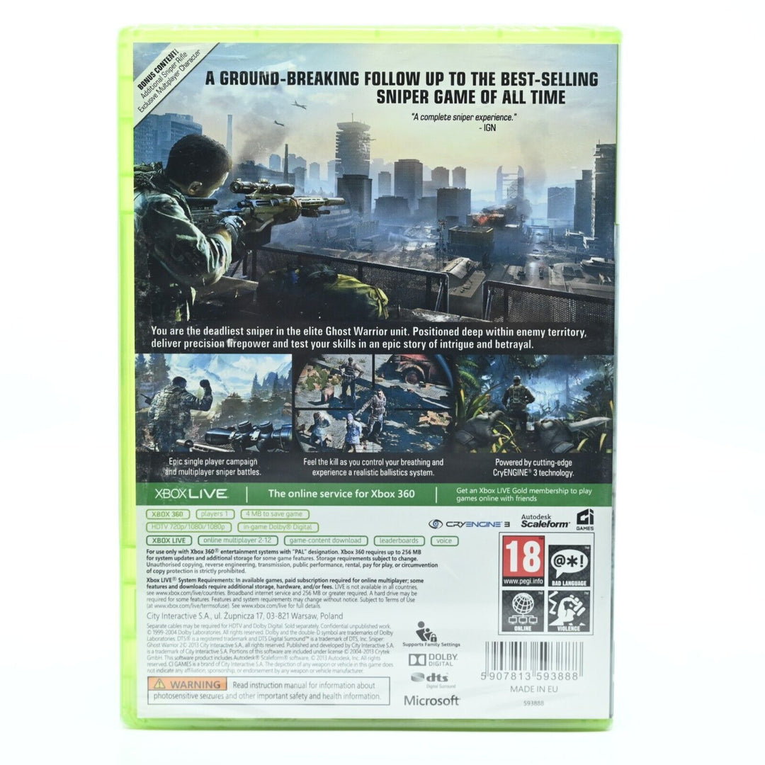 SEALED! - Sniper Ghost Warrior 2 - Xbox 360 Game - PAL - FREE POST!