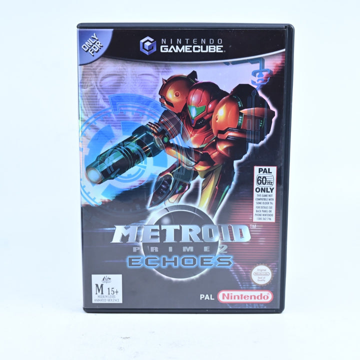 Metroid Prime 2 Echoes - Nintendo Gamecube Game + Manual - PAL - FREE POST!