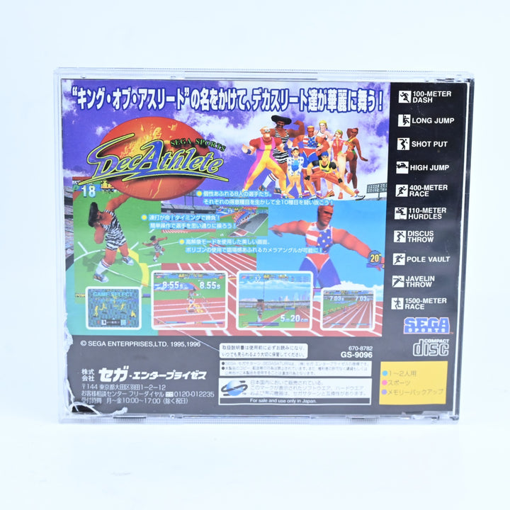 SEGA Sports DecAthlete - Sega Saturn Game + Manual - NTSC-J - MINT DISC!