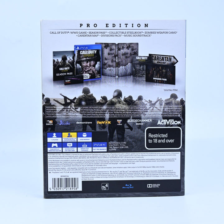 Call Of Duty: WWII - Pro Edition - Sony Playstation 4 / PS4 Game - FREE POST!