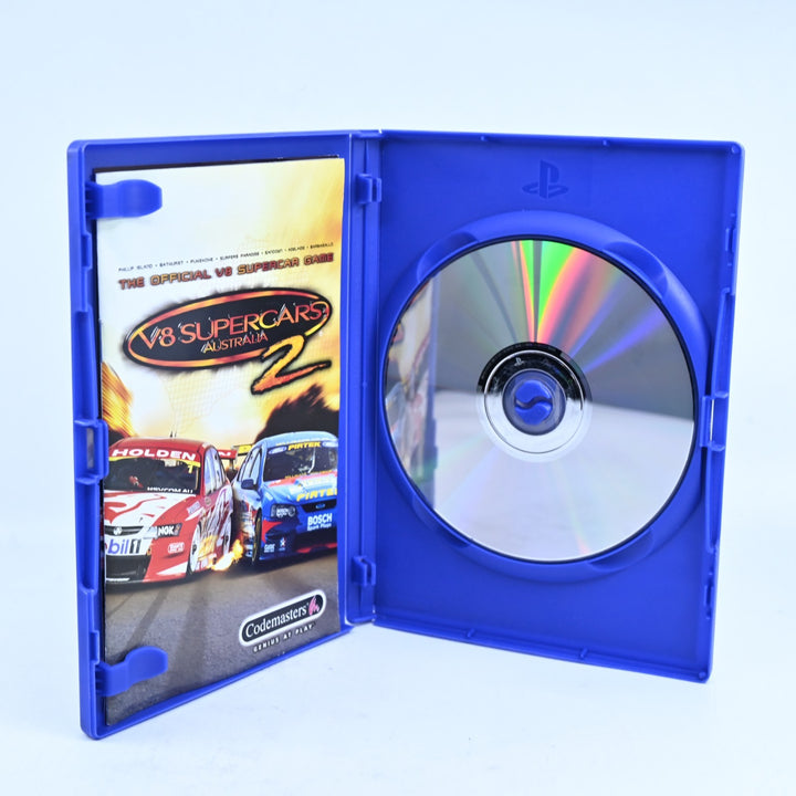 V8 Supercars Australia 2 - Sony Playstation 2 / PS2 Game + Manual - PAL