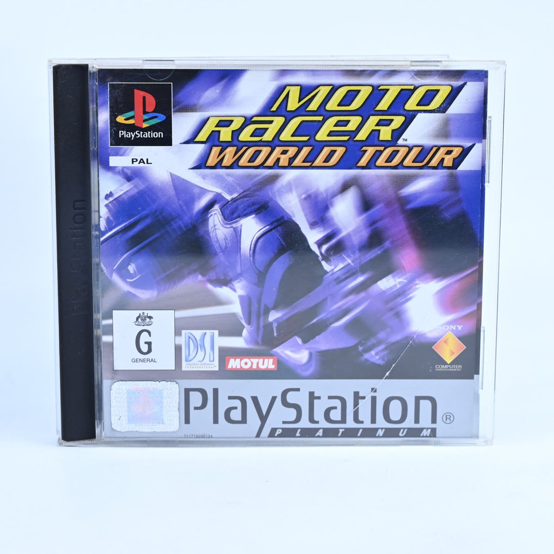 Moto Racer: World Tour - Sony Playstation 1 / PS1 Game + Manual - PAL