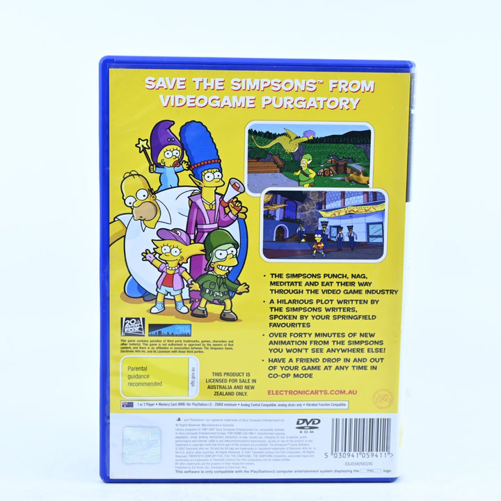 The Simpsons Game - Sony Playstation 2 / PS2 Game + Manual - PAL
