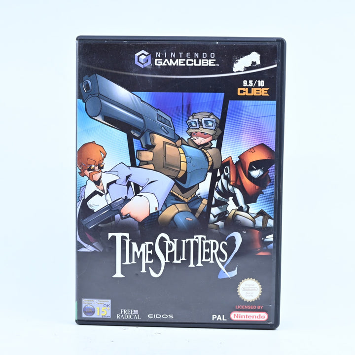 TimeSplitters 2 - Nintendo Gamecube Game + Manual - PAL - FREE POST!