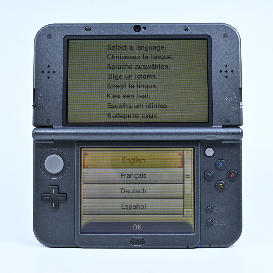 Metallic Black - Top IPS - 'New' Nintendo 3DS Console XL RED-001 - PAL FREE POST