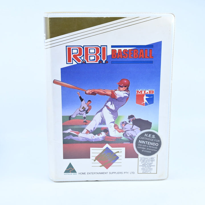 R.B.I. Baseball - Piggyback Cartridge - H.E.S Boxed Game / NES Boxed Game - PAL