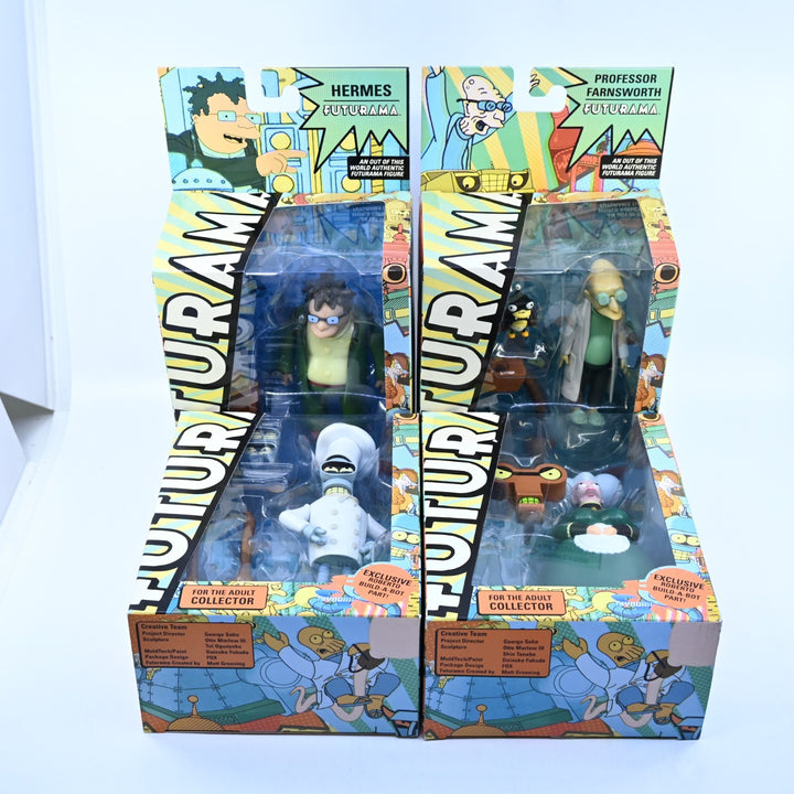SEALED! Futurama Build-A-Bot - Roberto - Complete Toynami Figure Set - 2009