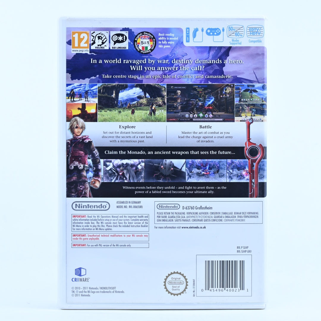 Xenoblade Chronicles - Nintendo Wii Game + Manual - PAL - MINT DISC!
