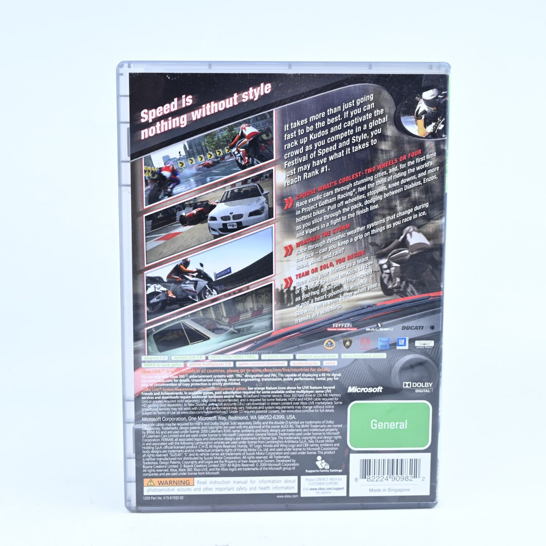 Project Gotham Racing 4 - PGR 4 - Xbox 360 Game + Manual - PAL - MINT DISC!