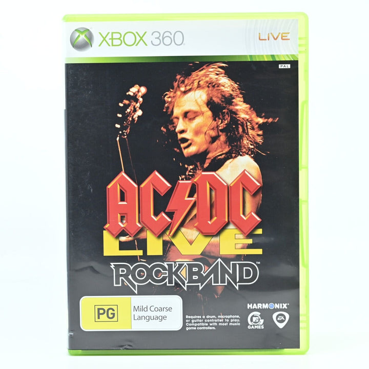 AC/DC Live: Rockband / Rock Band - Xbox 360 Game - PAL - MINT DISC!