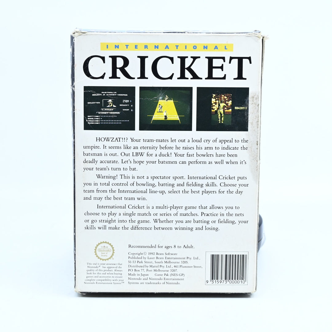 International Cricket - Nintendo Entertainment System / NES Boxed Game - PAL