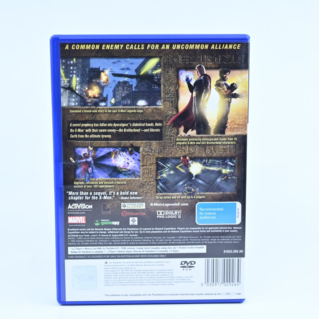 X-Men Legends II 2: Rise of Apocalypse - Sony Playstation 2 / PS2 Game + Manual