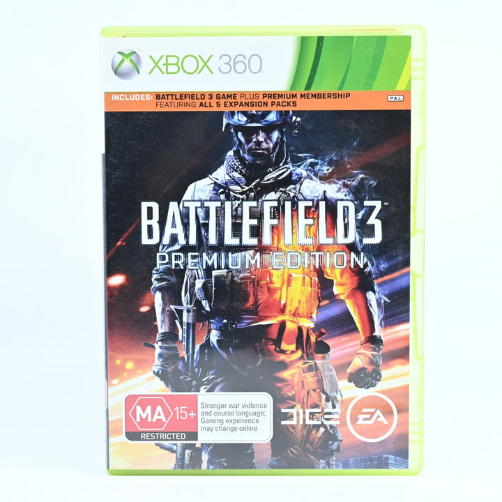 Battlefield 3 - Premium Edition - Xbox 360 Game + Manual - PAL - MINT DISC!