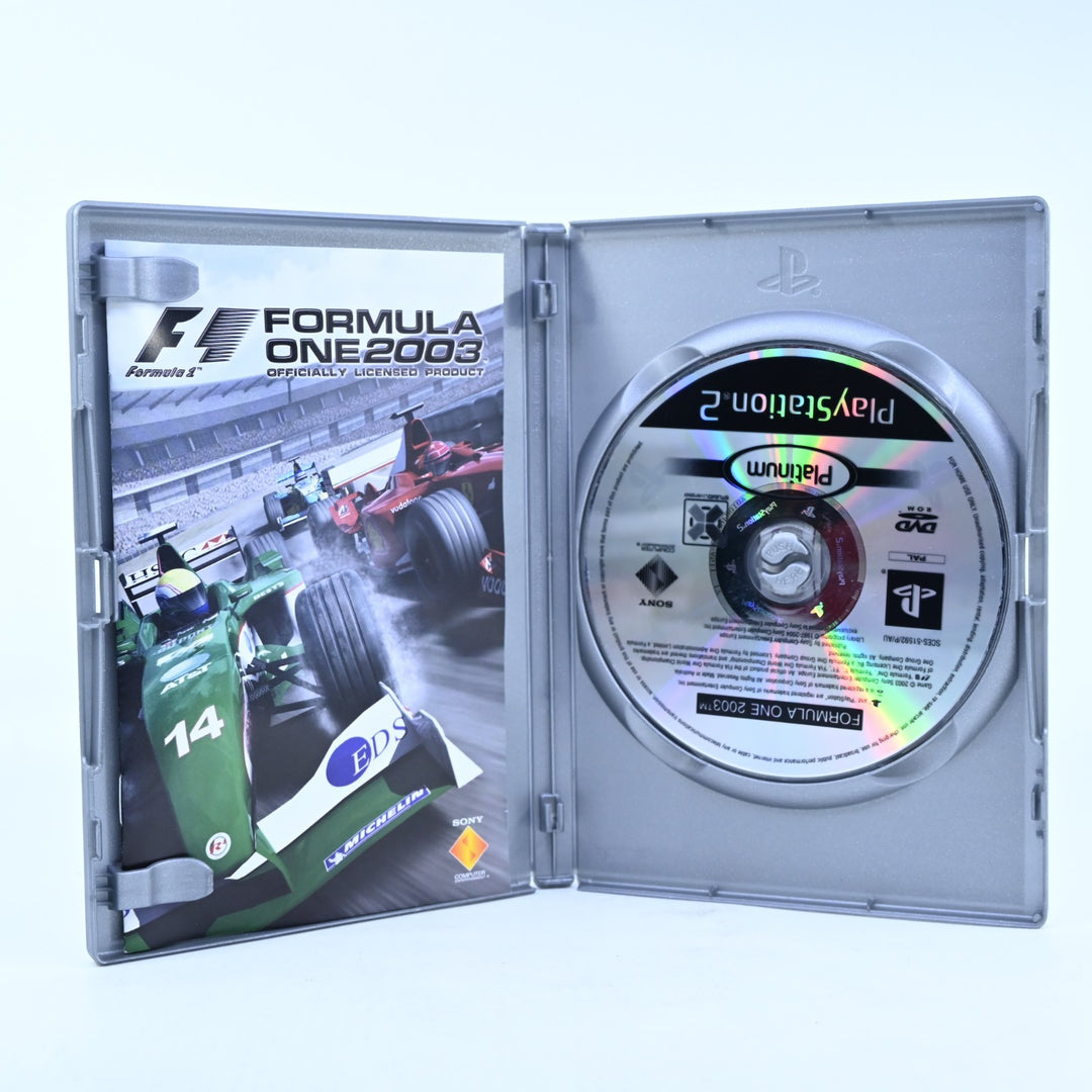 Formula One 2003 - Sony Playstation 2 / PS2 Game + Manual - PAL - MINT DISC!