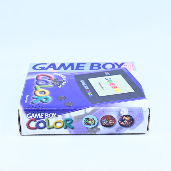 Grape Purple Nintendo Gameboy Color Boxed Console - AUS PAL - Holo label