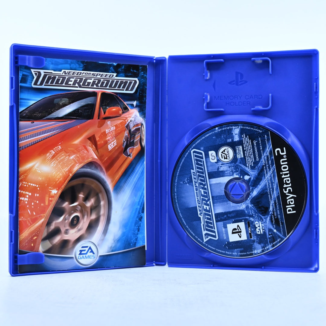 Need for Speed Underground - Sony Playstation 2 / PS2 Game + Manual - PAL