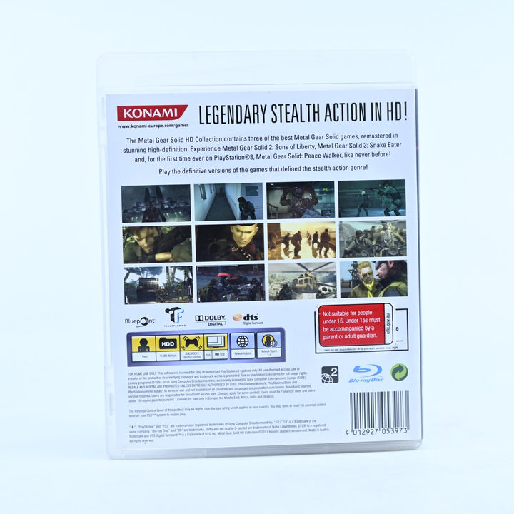 Metal Gear Solid HD Collection - Sony Playstation 3 / PS3 Game + Manual