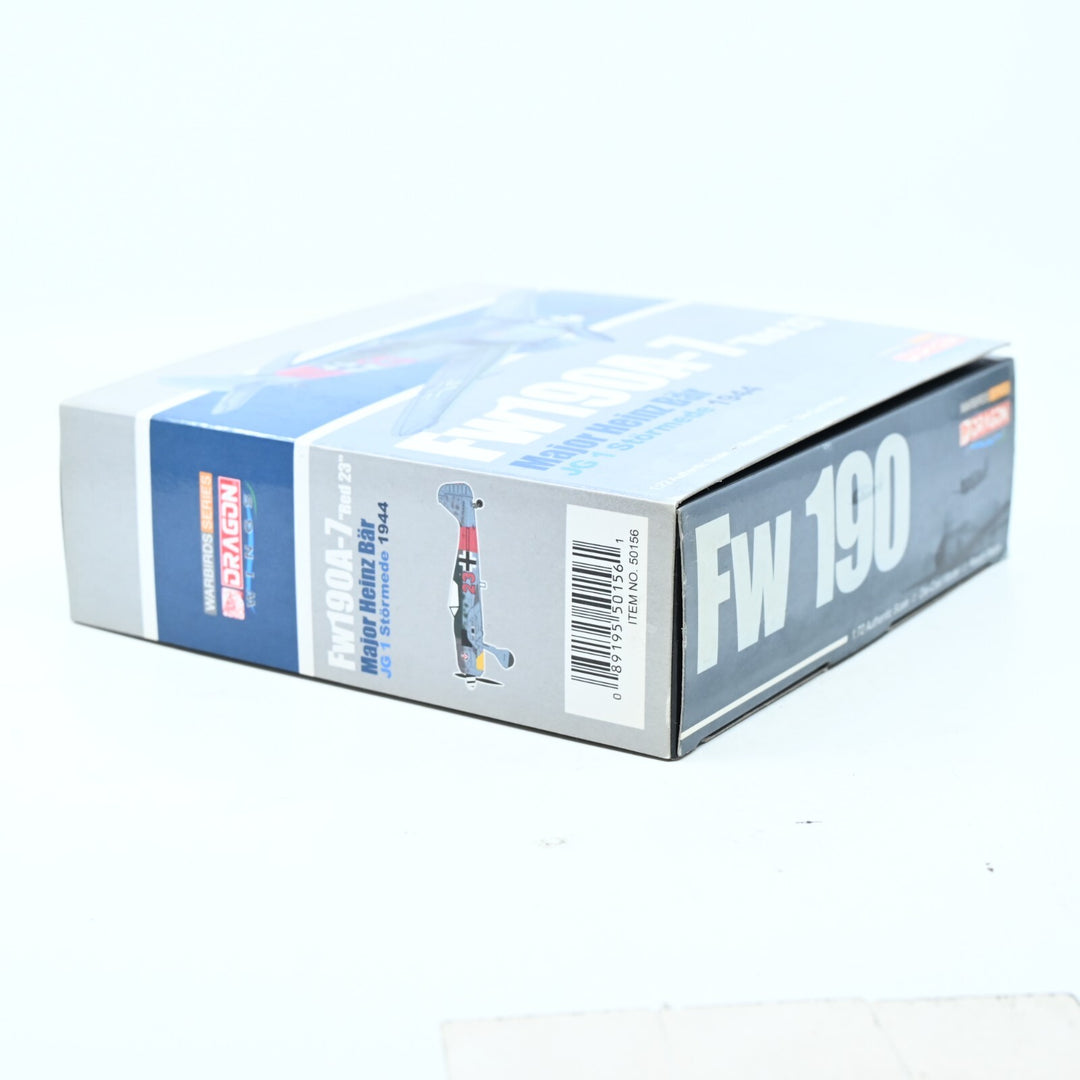 Dragon Wings 1:72 Fw190A-7 "Red 23" Major Heinz Bar JG1, 50156 - Die Cast Plane