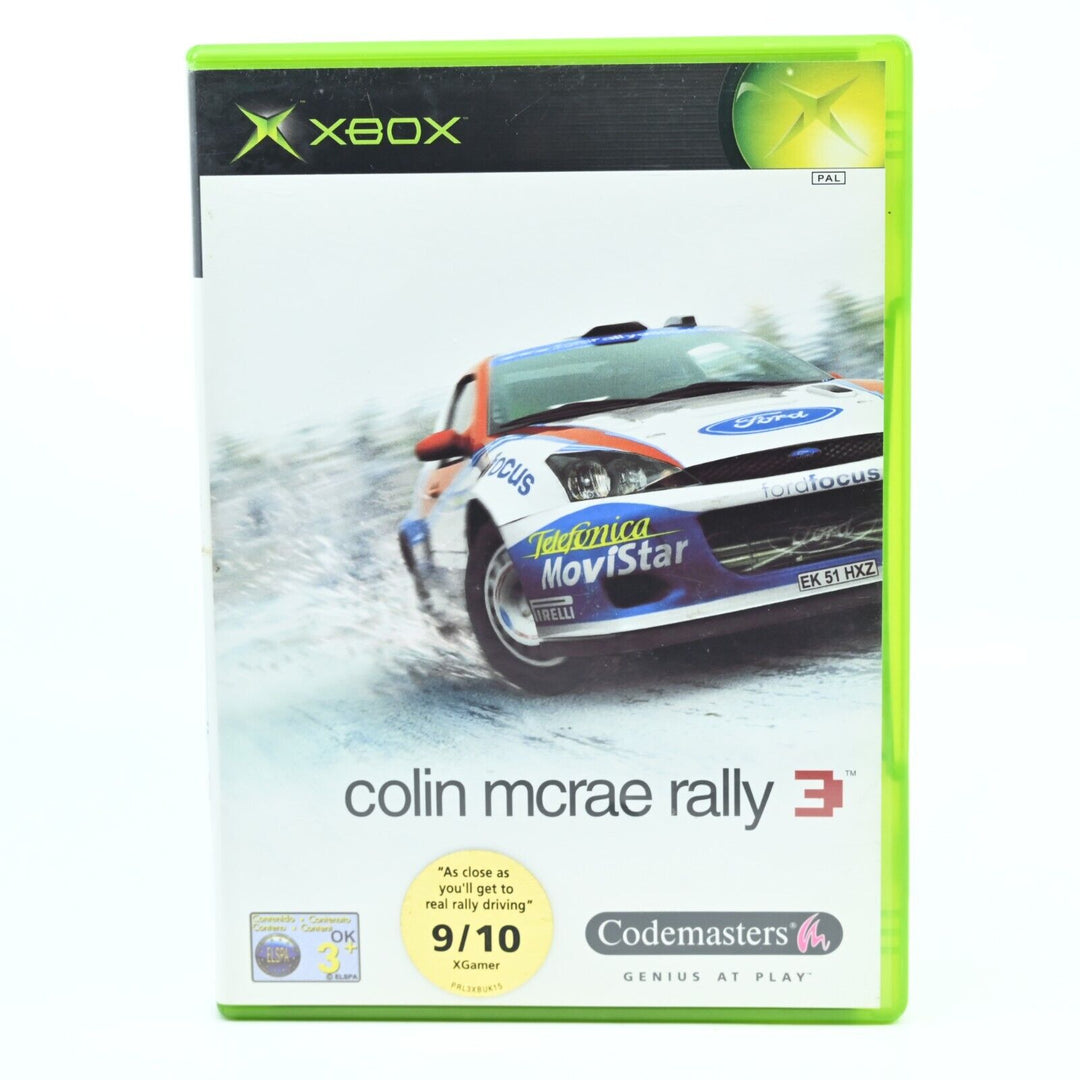 Colin McRae Rally 3 - Original Xbox Game + Manual - PAL - MINT DISC!