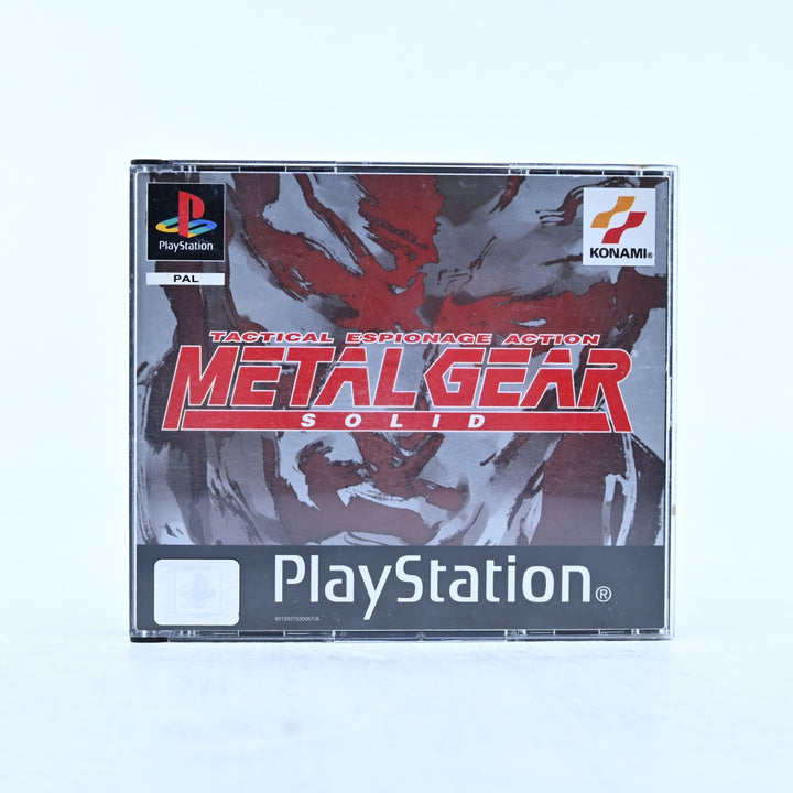 Metal Gear Solid - Sony Playstation 1 / PS1 Game + Manual - PAL - MINT DISC!