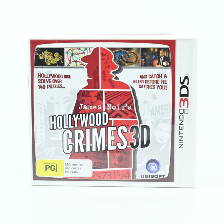 James Noir's Hollywood Crimes 3D - Nintendo 3DS Game + Manual - PAL - FREE POST!