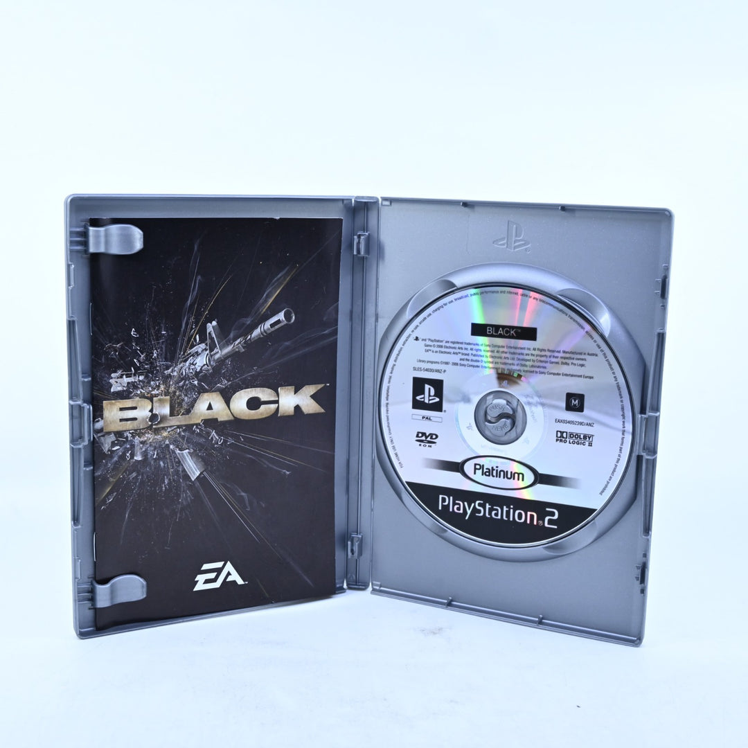 Black - Sony Playstation 2 / PS2 Game + Manual - PAL - MINT DISC!