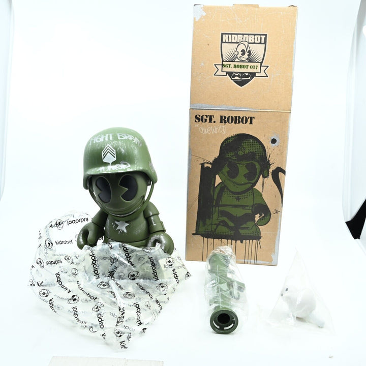 AS NEW! Kidrobot SGT. Robot 017 - vinyl figure in Box! 8 inch Toy