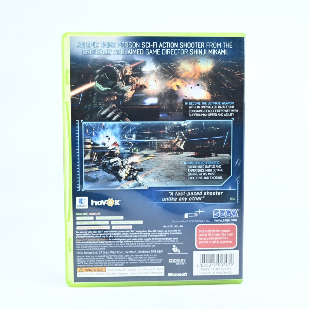 Vanquish - Xbox 360 Game + Manual - PAL - MINT DISC!