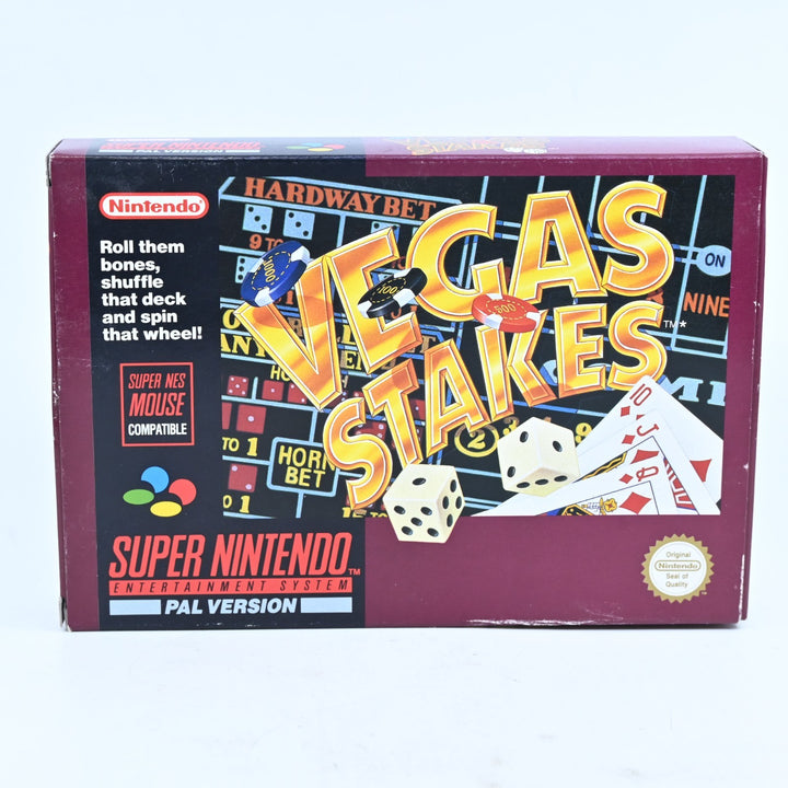 Vegas Stakes - Super Nintendo / SNES Boxed Game - PAL - FREE POST!