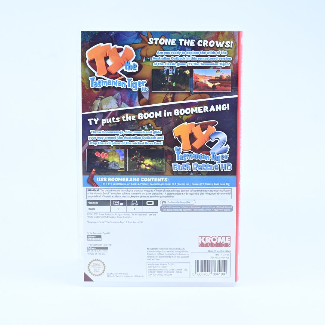 TY the Tasmanian Tiger HD - Switch Game - No Ty 2 Code - Free Post!