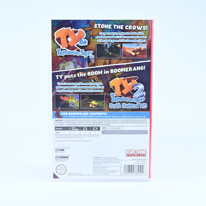 TY the Tasmanian Tiger HD - Switch Game - No Ty 2 Code - Free Post!
