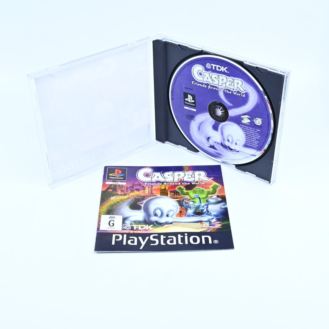 Casper: Friends Around the World - Sony Playstation 1 / PS1 Game + Manual - PAL