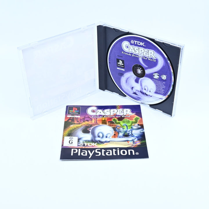Casper: Friends Around the World - Sony Playstation 1 / PS1 Game + Manual - PAL