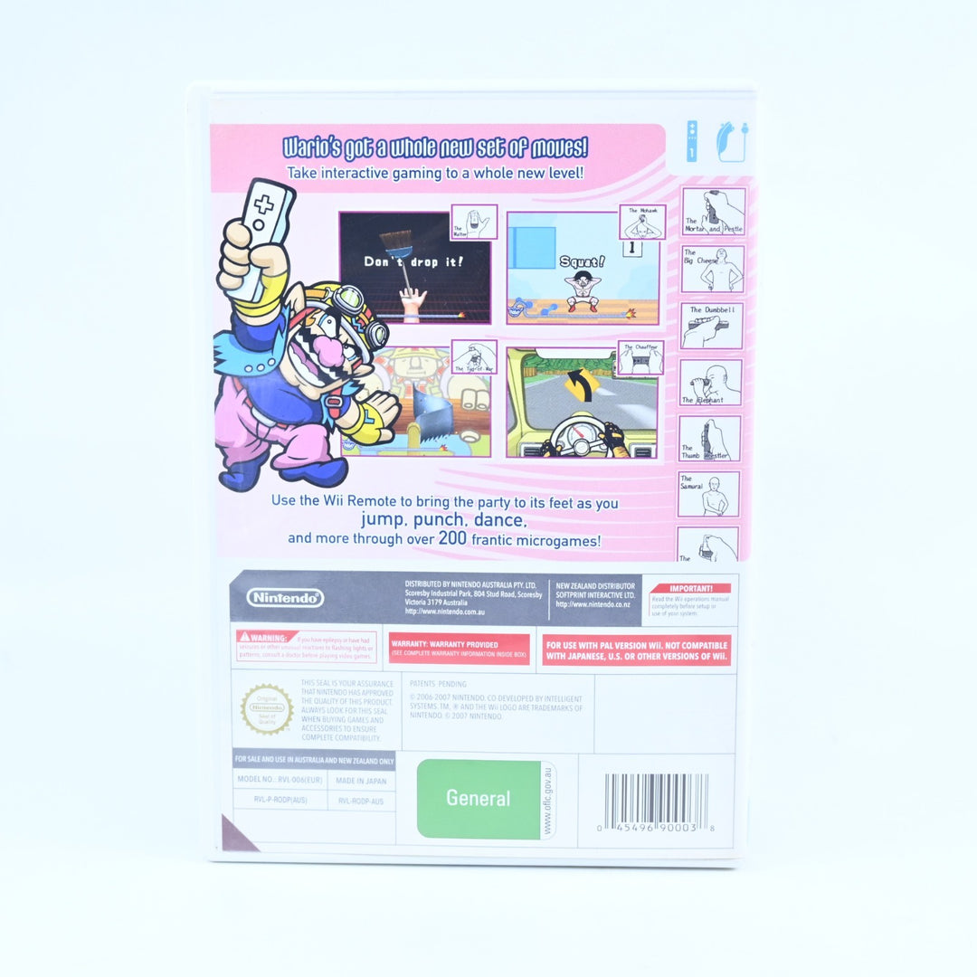 Wario Ware: Smooth Moves - Nintendo Wii Game + Manual - PAL - MINT DISC!