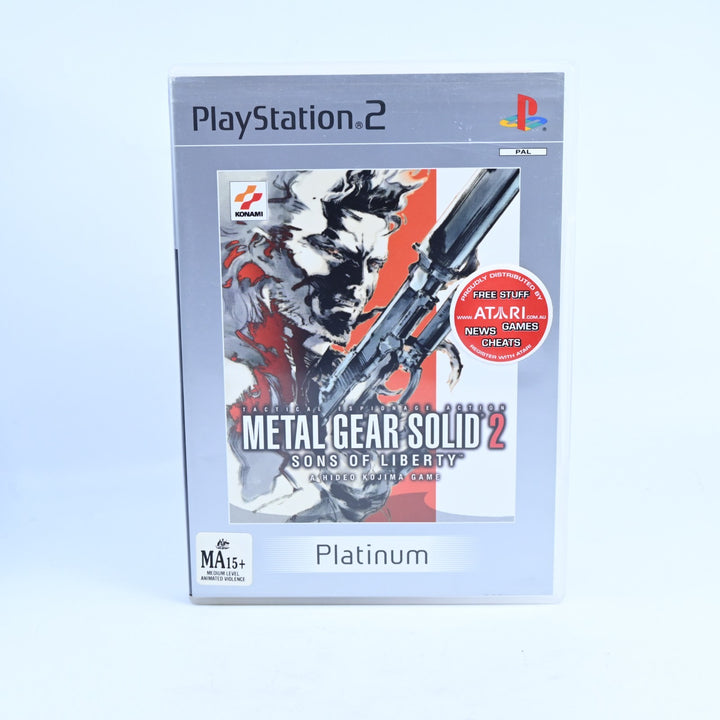 Metal Gear Solid 2: Sons of Liberty - Sony Playstation 2 / PS2 Game + Manual