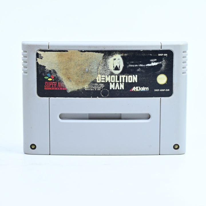 Demolition Man - Super Nintendo / SNES Game - PAL - FREE POST!