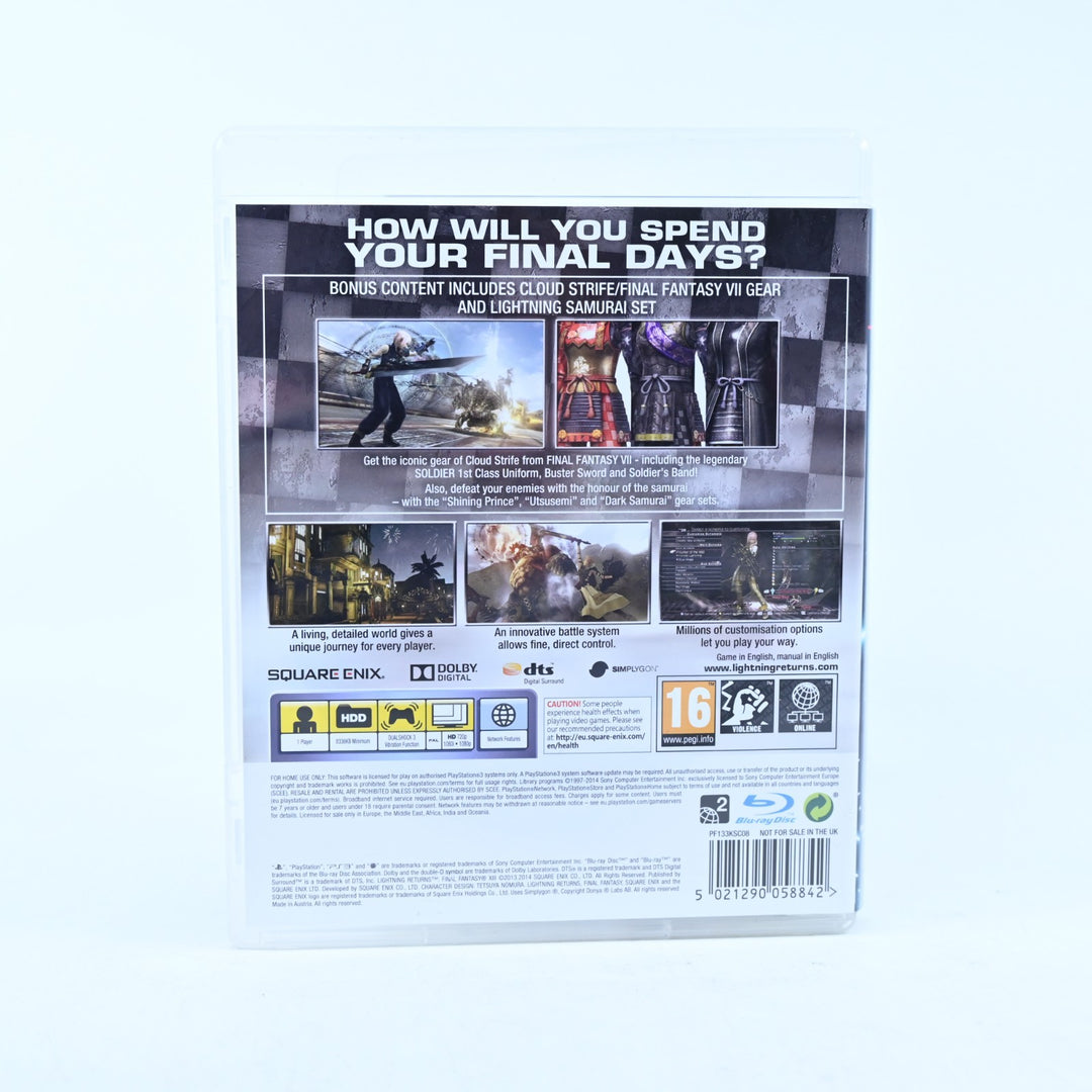 Lightning Returns: Final Fantasy XIII - Sony Playstation 3 / PS3 Game + Manual