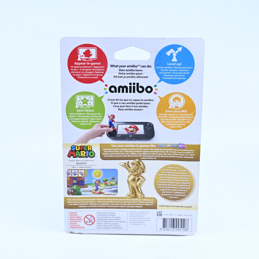 SEALED! Mario Gold Edition Amiibo - Super Mario - Nintendo - Toy