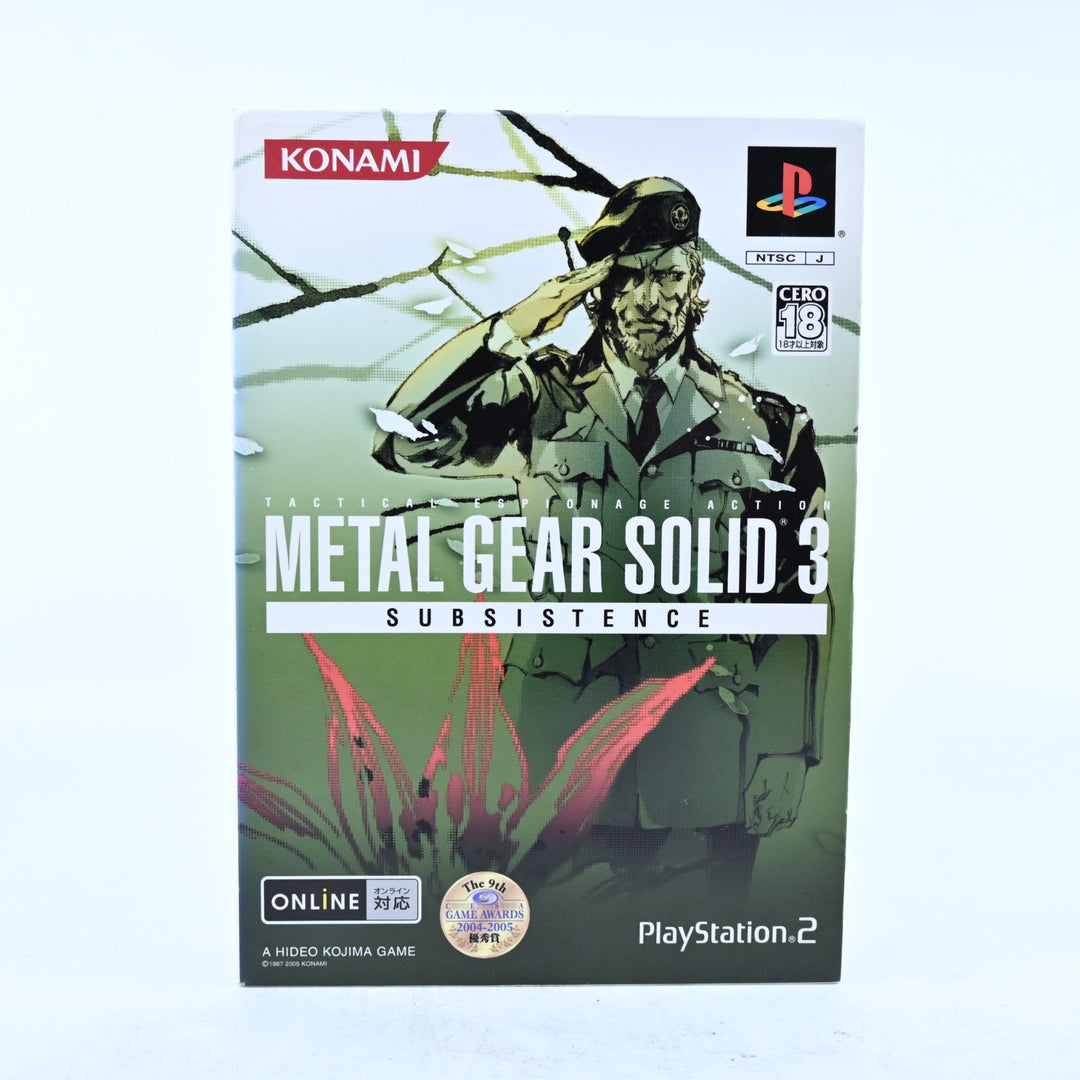Metal Gear Solid 3: Subsistence - Playstation 2 / PS2 Game + Manual - NTSC-J