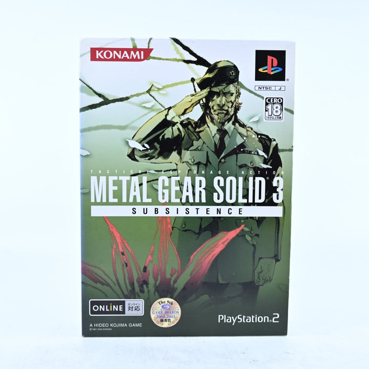 Metal Gear Solid 3: Subsistence - Playstation 2 / PS2 Game + Manual - NTSC-J