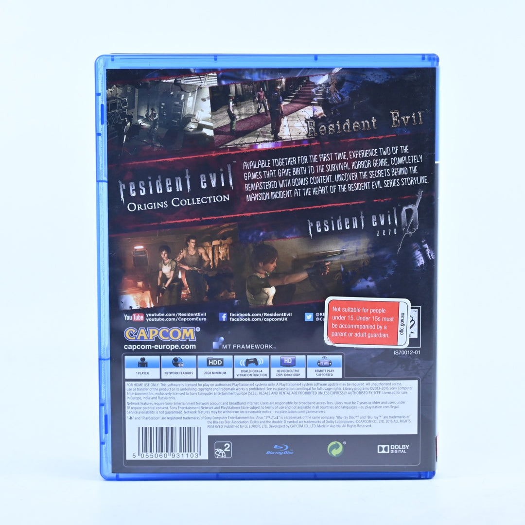 Resident Evil Origins Collection - Sony Playstation 4 / PS4 Game - FREE POST!