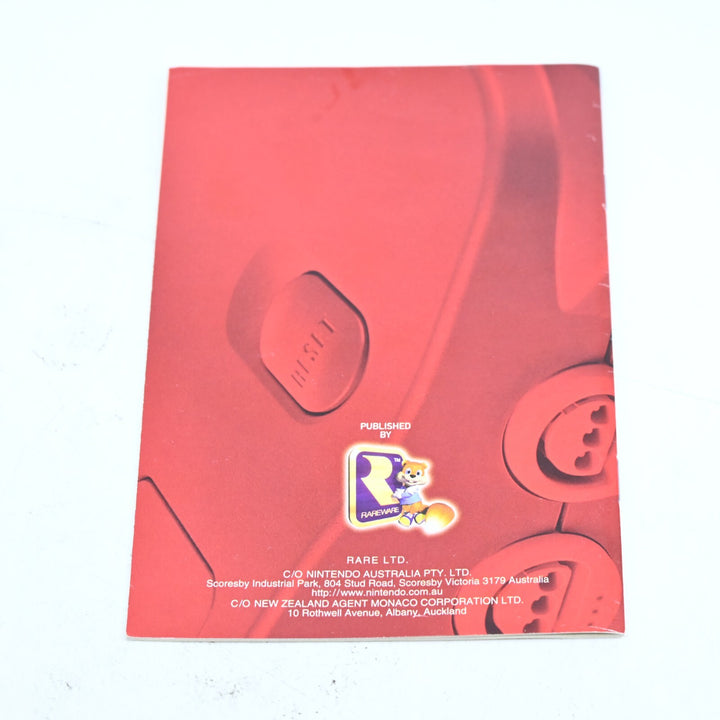 Conker's Bad Fur Day Manual - Other Nintendo 64 / N64 - PAL - FREE POST!