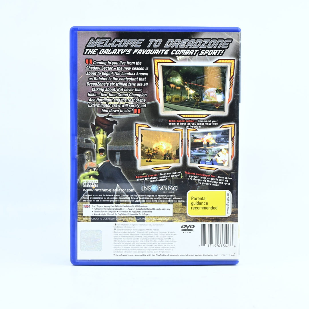 Ratchet Gladiator - Sony Playstation 2 / PS2 Game + Manual - PAL - MINT DISC!